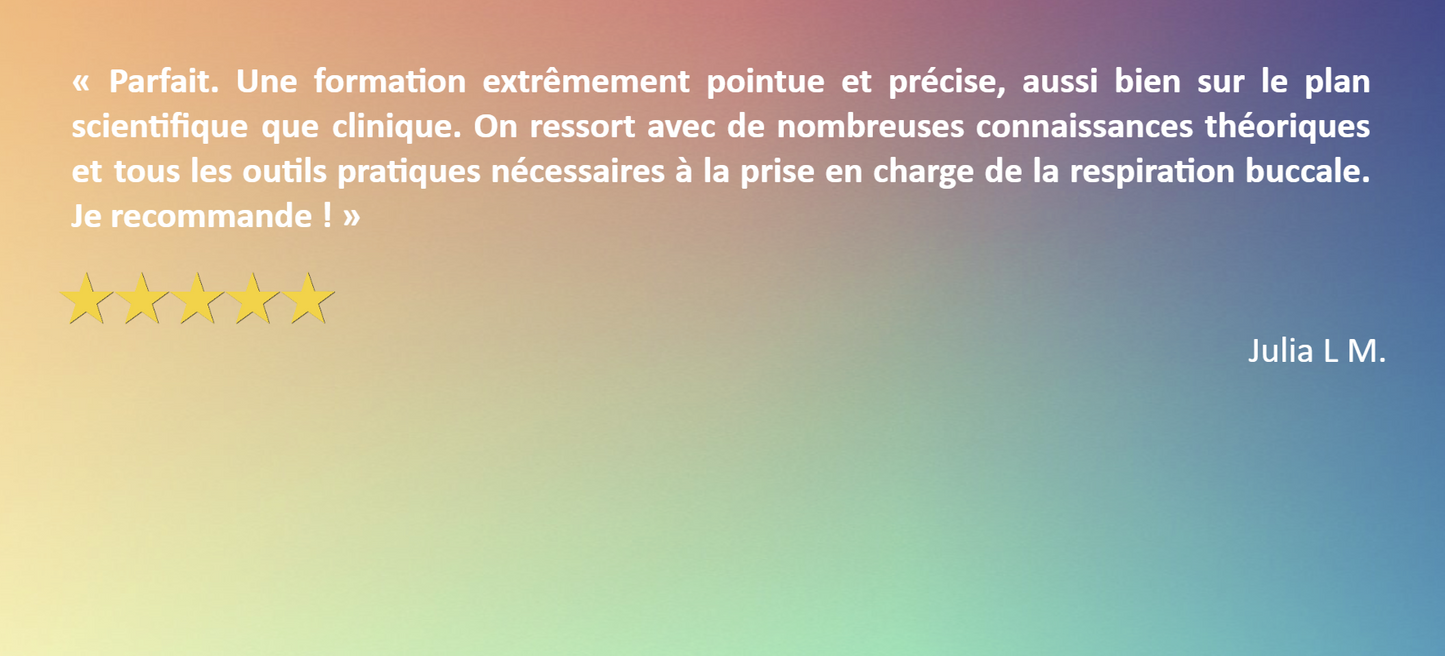 Everything you need to know about mouth breathing [August/September session] FRENCH